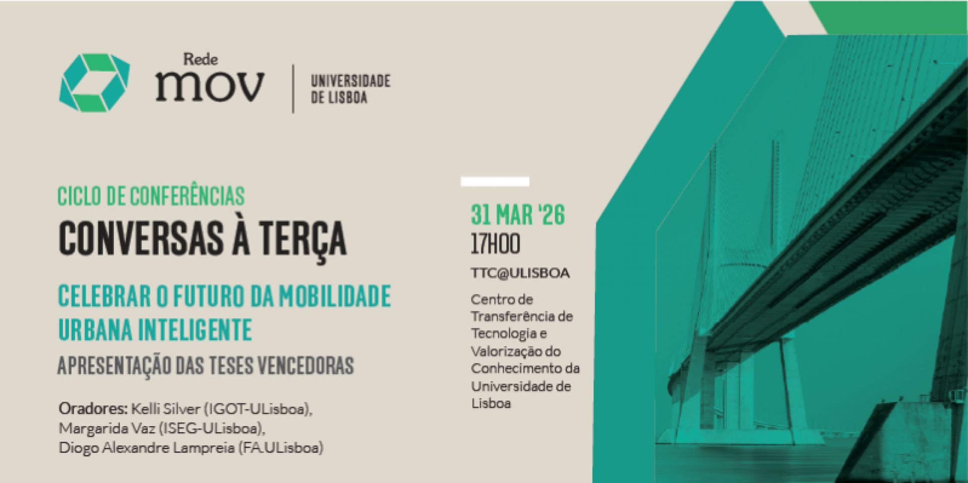 Conversas à Terça - Redemov | "Celebrar o Futuro da Mobilidade Urbana Inteligente"