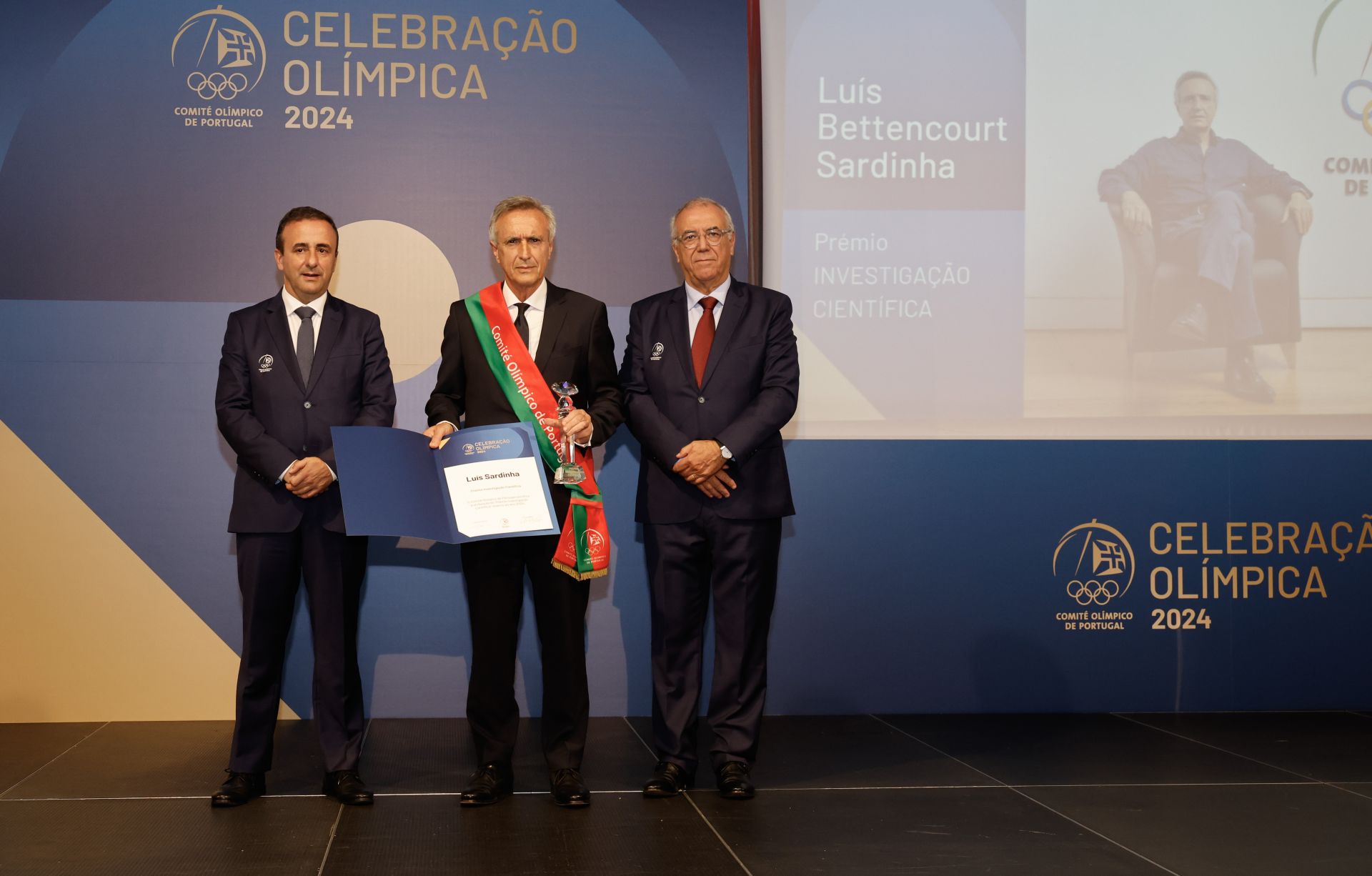 Comité Olímpico de Portugal Distingue Luís Bettencourt Sardinha com o Prémio Investigação Científica.